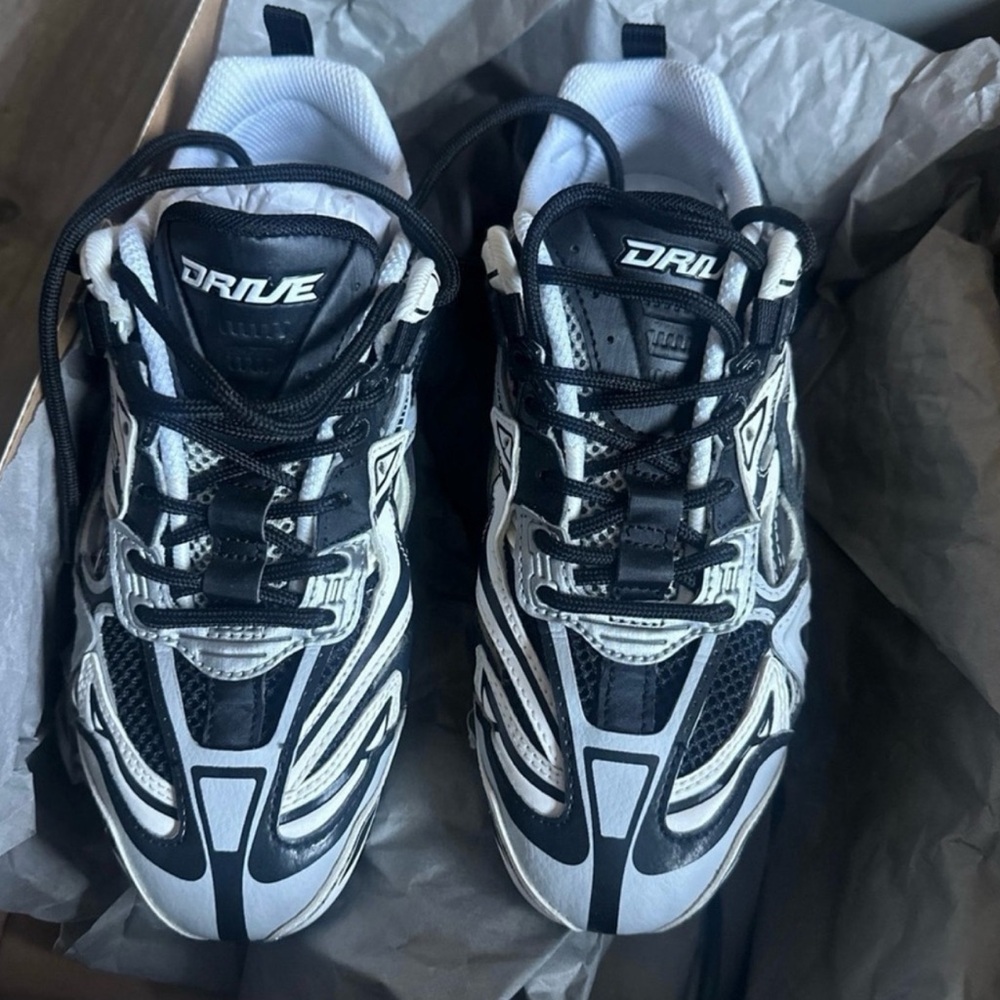 Balenciaga Black and White Sneakers